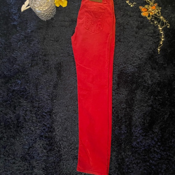 Escada Sport Poppy Red Corduroy Pants - Picture 4 of 7